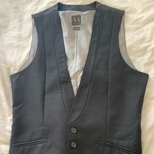 Armani exchange men’s wool tuxedo vest